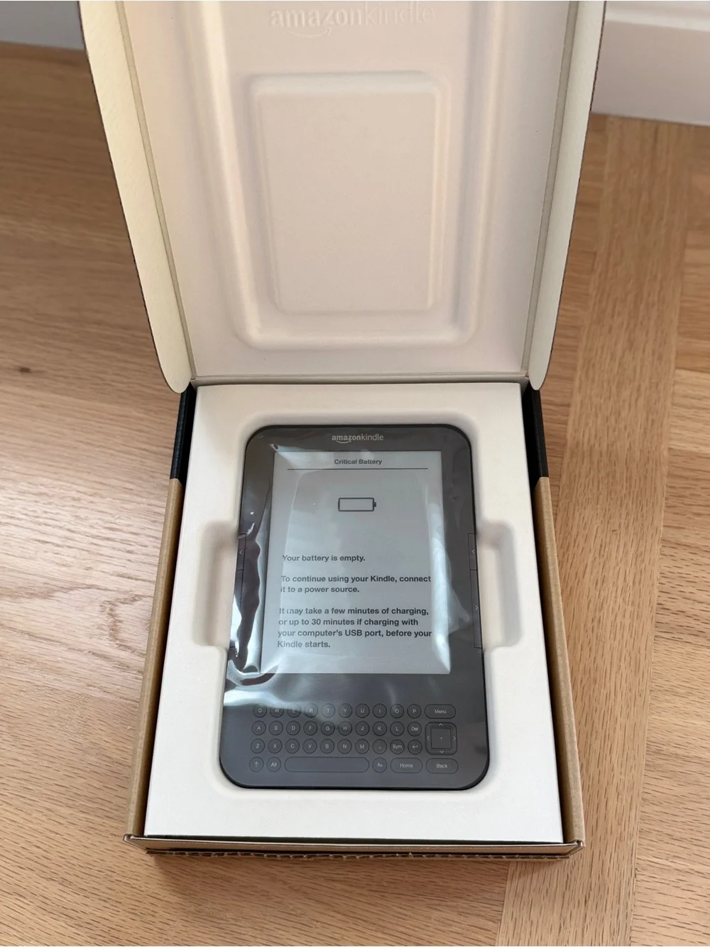 Amazon Kindle Keyboard (3rd Generation) Original Box Packaging